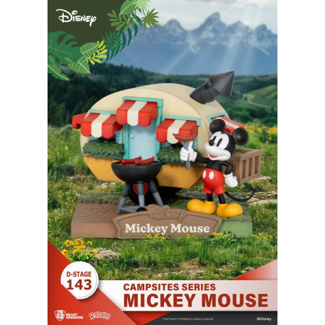 Mickey Mouse Disney Diorama Pvc D-Stage Campsite Series 10 Cm