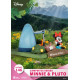 Disney Diorama Pvc D-Stage Campsite Series Mini & Pluto 10 Cm