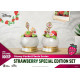 Disney Figuras Mini Diorama Stage Pocket Plants Series Strawberry Special Edition Set 12 Cm