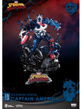 Marvel Comics Diorama Pvc D-Stage Maximum Venom Captain America Special Edition 16 Cm