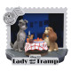 Disney 100Th Anniversary Pvc Diorama D-Stage Lady And The Tramp 12 Cm