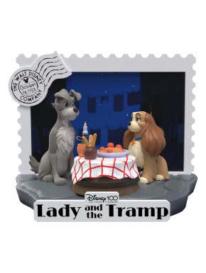 Disney 100Thiversary Pvc Diorama D-Stage Lady And The Tramp 12 Cm