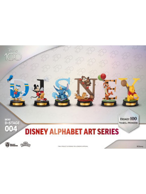 Disney Pack De 6 Figuras Mini Diorama Stage 100 Years Of Wonder-Disney Alphabet Art 10 Cm