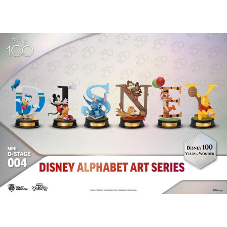 Disney Pack De 6 Figuras Mini Diorama Stage 100 Years Of Wonder-Disney Alphabet Art 10 Cm