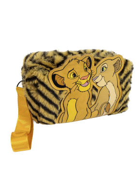 Trousse de toilette avec fourrure Simba et Nala Le Roi Lion