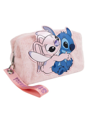 Neceser con pelito Angel y Stitch Disney