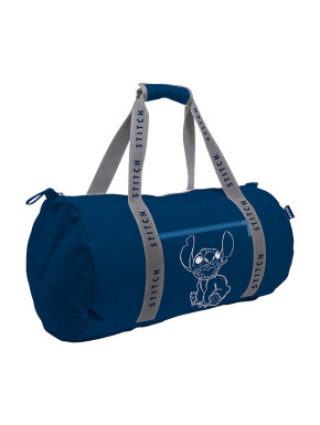 Bolsa de deporte silueta Stitch azul 47 x 28 cm