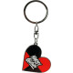 DC COMICS - Keychain "Heart Harley Quinn" X4