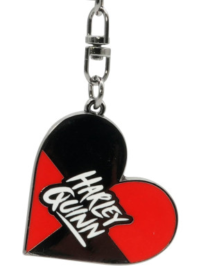 DC COMICS - Keychain "Heart Harley Quinn" X4