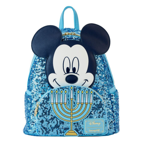 Bolso Mochila Disney Loungefly Mickey Mouse Happy Hanukkah Menorah