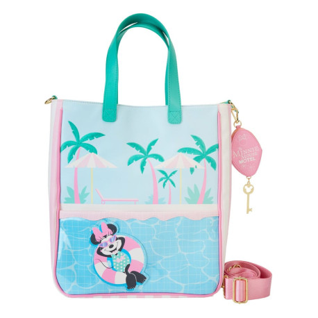 Bolso Tela Disney Loungefly Bolsa Con Monedero Minnie Mouse Vacation Style