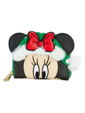 Cartera Disney Loungefly Monedero Minnie Mouse Polka Dot Christmas