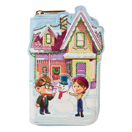 Cartera Disney Loungefly Monedero Pixar Up House Christmas Lights