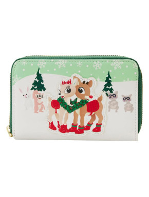 Cartera Rudolph, El Reno De La Nariz Roja Loungefly Monedero Rudolph Merry Couple