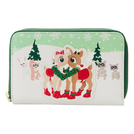 Cartera Rudolph, El Reno De La Nariz Roja Loungefly Monedero Rudolph Merry Couple