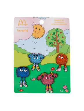 Pin Set De 4 Chapas Esmaltadas Loungefly Fry Gang 3 Cm Mcdonalds