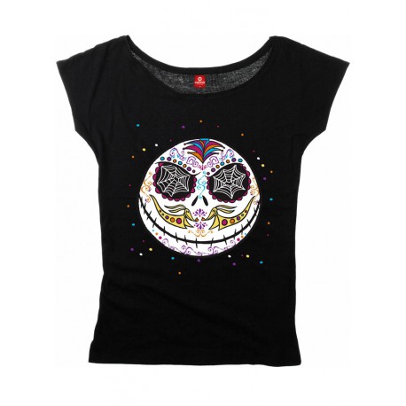 Camiseta chica Pesadilla Antes de Navidad Dia de los Muertos