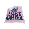 Manta coralina sherpa Stitch Just Chill Disney