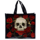 Bolsa compra calavera y rosas RPET