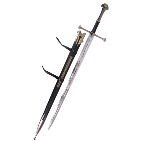 Espada Anduril acero 125 cm vaina y soporte El Señor de los Anillos