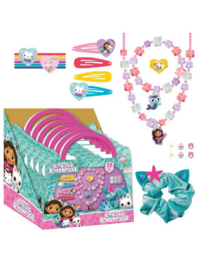 SET DE BELLEZA ACCESORIOS DISPLAY GABBY´S DOLLHOUSE