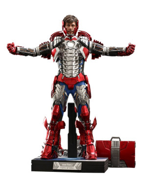 Figura Movie Masterpiece 1/6 Tony Stark (Mark V Suit Up Version) Deluxe 31 Cm Iron Man 2