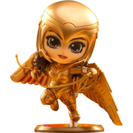 Minifigura Cosbaby (S) Golden Armor Wonder Woman (Flying Version) 10 Cm Wonder Woman 1984