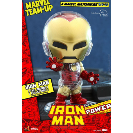 Minifigura Cosbaby (S) Iron Man (The Origins Collection) 10 Cm Marvel Comics