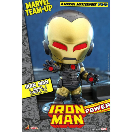 Minifigura Cosbaby (S) Iron Man (Armor Model 42) 10 Cm Marvel Comics