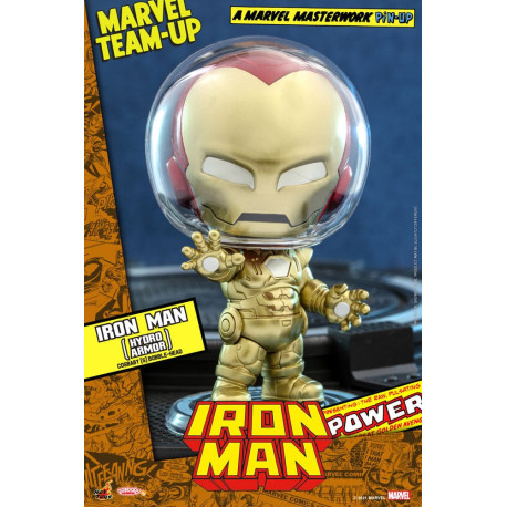 Marvel Comics Minifigura Cosbaby (S) Iron Man (Hydro Armor) 10 Cm