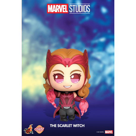 Minifigura Cosbi Scarlet Witch 8 Cm Bruja Escarlata Y Visión