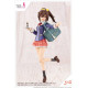 Figura Sousai Shojo Teien Maqueta Plastic Model Kit 1/10 Ao Gennai Wakaba Girls' High School Winter Clothes 16 Cm