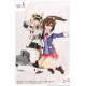 Figura Sousai Shojo Teien Maqueta Plastic Model Kit 1/10 Ao Gennai Wakaba Girls' High School Winter Clothes 16 Cm