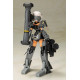 Figura Frame Arms Girl Maqueta Plastic Model Kit Gourai-Kai (Black) With Fgm148 Type Anti-Tank Missile 16 Cm