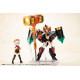 Figura The King Of Braves Gaogaigar Plastic Model Kit Cross Frame Girl Goldymark & Stealth Gao Ii Set 12 Cm