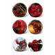 Conjunto de broches Deadpool da Marvel