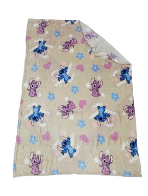 Stitch Couverture corail Angel et Disney