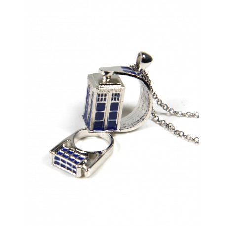 Ciondolo Dr Who Tardis rotante