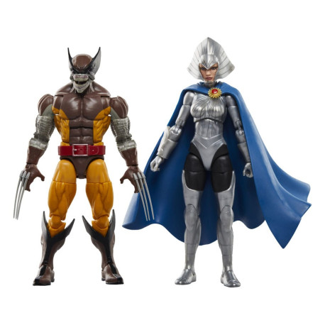 Figuras Wolverine 50Th Anniversary Marvel Legends Wolverine & Lilandra Neramani 15 Cm