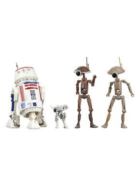 Figuras Star Wars: The Mandalorian Black Series R5-D4, Bd-72 & Pit Droids