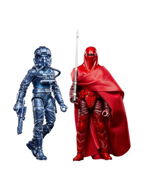 Figuras Star Wars Episode Vi Black Series Carbonized Emperor'S Royal Guard & Tie Fighter Pilot Exclusive 15 Cm