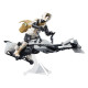 Figura Star Wars: The Mandalorian Vintage Collection Vehículo Cons Speeder Bike With Scout Trooper & Grogu