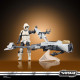 Figura Star Wars: The Mandalorian Vintage Collection Vehículo Cons Speeder Bike With Scout Trooper & Grogu