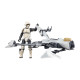 Figura Star Wars: The Mandalorian Vintage Collection Vehículo Cons Speeder Bike With Scout Trooper & Grogu