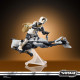 Figura Star Wars: The Mandalorian Vintage Collection Vehículo Cons Speeder Bike With Scout Trooper & Grogu