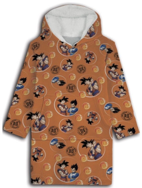 Dragon Ball Poncho Goku Adulte Flanelle