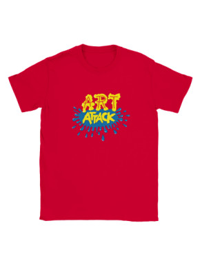 Camiseta Art Attack logo colores