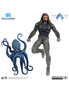 Figura Dc Multiverse Aquaman (Stealth Suit With Topo) (Gold Label) 18 Cm Aquaman Y El Reino Perdido