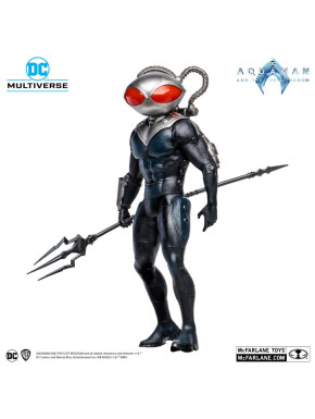 Figura Megafig Dc Multiverse Black Manta 30 Cm Aquaman Y El Reino Perdido