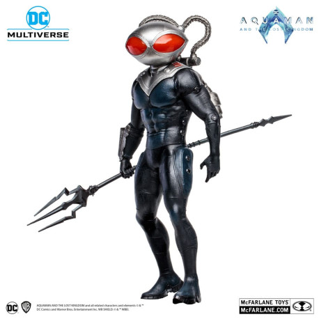 Figura Megafig Dc Multiverse Black Manta 30 Cm Aquaman Y El Reino Perdido